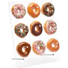 Donut Wall Display Stand (12 x 15 in, 2-Pack) Clear