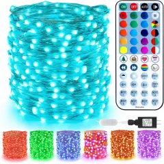 Christmas Fairy String Lights - 66FT, 200 LED with Remote (Color Changing)