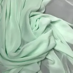 1 Yard Mint Chiffon Fabric for Sewing, Party Decor, Overlays, Crafts, Dresses, Veils 59&Prime;-60&Prime; Wide