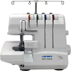 MO-50E, 3 or 4 Thread Serger, Lay In Tensions, Adjustable Differential Feed, Built In Rolled Hem, Automatic Lower Looper Threader, Retractable Upper Knife (MO-50E/UL)