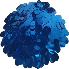 Blue Foil Confetti, Round Foil Glitter Table Confetti Dots, Sparkling for Wedding Birthday Party Decoration (1.76 OZ, 1.5 cm)