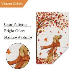 12x18 Inch - Welcome Fall Maple Garden Yard Flag(Multicolor)