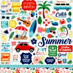 Echo Park Endless Summer 12 x 12 Cardstock Stickers