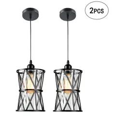 2-Light Modern Industrial-style Ceiling Light Chandeliers Pendant Lamp Fixture