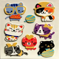 Designer Cats Dimensional Stickers