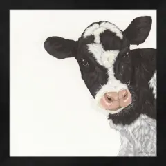 Cow by Ashley Justice 13" x 13" Framed Wall Art