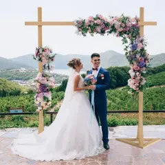 Heavy Duty Wooden Backdrop Stand Backdrop Stand For Event, Party, Wedding Decor