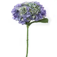 4PC Charming 18-Inch Periwinkle Hydrangea Stem Set- Enchanting 7-Inch Diameter - Perfect for Home D&eacute;cor, Wedding Centerpieces, and Special Event Floral Decorations