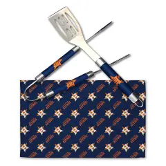 MLB 3-Piece BBQ Utensil Set 17.25 6 11 x 18 Inches Houston astros