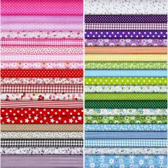 40 Pcs 10 x 10 Inches Summer Floral Cotton Precut Fabric Bundle
