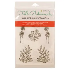 Sulky Stick 'n Stitch Water-Soluble Embroidery Transfers-Fall Botanicals