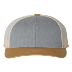 Richardson&reg; Low Pro Trucker Cap Heather/ Birch/Gold