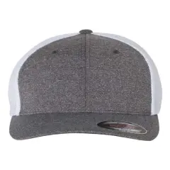 Flexfit&reg; Melange Trucker Cap D Heather Grey/White