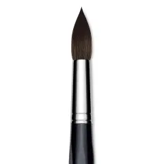 Da Vinci Casaneo Synthetic Squirrel Watercolor Brush - Round, Size 30, Short Handle, Synthetic