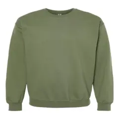 Gildan&reg; Midweight Crewneck Long Sleeve Sweatshirt Military Green