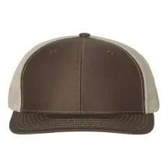 Richardson&reg; Snapback Trucker Cap Brown/ Khaki