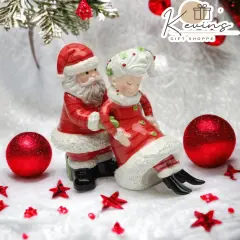 Ceramic Mrs. Claus I've Got Your Back Salt & Pepper Shakers, Home D&eacute;cor, Gift for Her, Gift for Mom, Kitchen D&eacute;cor, Christmas D&eacute;cor
