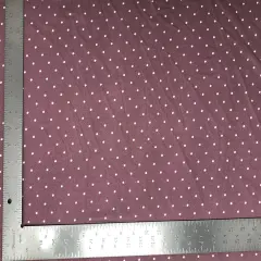 1 Yard Techno Crepe Knit Pin Polka Dot Print Fabric Stretch Textured 58"-60" Width Navy/Ivory