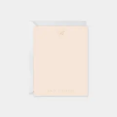 Script Monogram Note Card IV