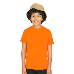 Gildan&reg; Heavy Cotton Crewneck Short Sleeve Youth T-Shirt - 5000B Safety orange