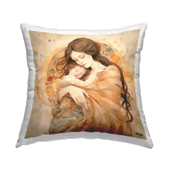 Elegant Mother & Baby Design by RB Throw Pillow 
