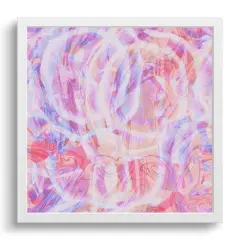 Soft Circles | Pastel Distressed Collage Art