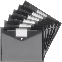 6 Pack Plastic Envelopes