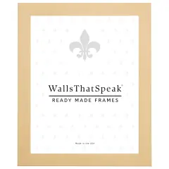 Confetti .875", Pastel Yellow Picture Frame by wallsthatspeak