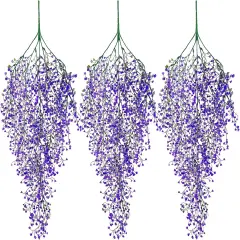 3pcs Fake Hanging Plants Ferns Ivy Vines for Indoor Outdoor Wall Home Decor