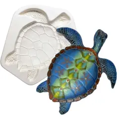 11.5" x 10.5" x 2" Large Turtle Glass Fusing Frit Kiln Mold