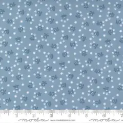 Nantucket Summer Light Blue Fairground Small Floral 44"/45" Fabric Per Yard