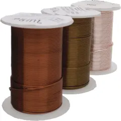 The Beadsmith Wire Elements 16-Gauge Lacquered Tarnish-Resistant Copper Wire for Jewelry Making, 4-8 Yard, 7.32 Meter Spools (Antique Copper, Vintage Bronze, & Rose Gold Color)