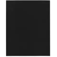 Plymor 8" x 10", Black 2 Mil Flat Open Plastic Poly Bags