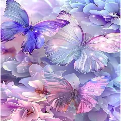 Diamond Art Kits for Adults,DIY Flowers Diamond Painting Round Full Drill 12x16in,5D Diamond Dots Art for Beginning Home Wall Decor