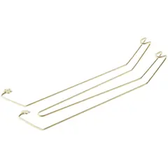Bard's Gold-toned Wall Mountable Plate Hanger, 8.75" H x 2" W x 1.5" D (For Plates 9.5" - 12")
