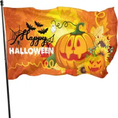 Halloween Pumpkin Flag 3x5 Ft Outdoor Decoration