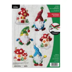 Bucilla Holiday Felt Ornament Kit - Christmas Gnomes