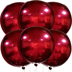 Huge Metallic Red Balloons - 22 Inch(red)