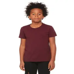 Bella + Canvas&reg; Youth Jersey T-Shirt MAROON