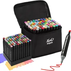 80 Colors Dual Tips Alcohol Markers