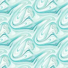Blue Green Turquoise Marble Virtuoso Cotton 44"/45" Fabric Per Yard