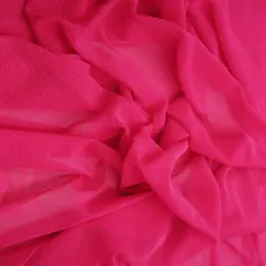1 Yard Poly Spandex Mesh Solid Fabric Lightweight Stretch 58/60 Inches Wide Fuchsia
