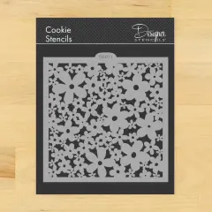 Daisy All-Over Cookie & Craft Stencil | CM091 by Designer Stencils | Baking Stencils for Royal Icing, Airbrush, Dusting Powder |