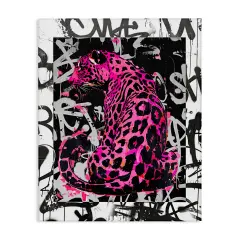Stupell Industries Urban Graffiti Leopard Canvas Wall Art Design by Svetlana Aleynikova