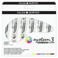 Daler-Rowney System3 Acrylic Paint Starter Set 6/Pkg-Assorted Colors
