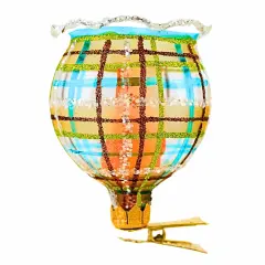 Metzler Bros. 3.25 In Flower 6 Christmas Tree Ornament , Christmas Decor Tulip Shape Clip-On Multicolored