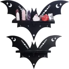 Bat Shelf - Halloween Wall Decor