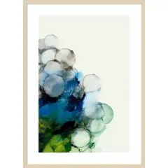 Blue Moss by PI Studio Wood Framed Wall Art Print