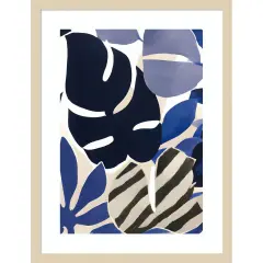 The Blues by Merel Takken Wood Framed Wall Art Print