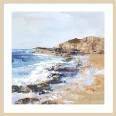 West Coast II by Maya Woods Wood Framed Wall Art Print